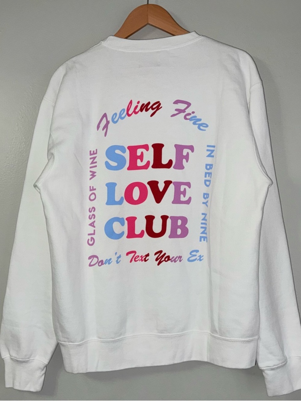 SHOW ME YOUR MUMU “SELF LOVE CLUB” STANLEY SWEATSHIRT - Picture 4 of 8